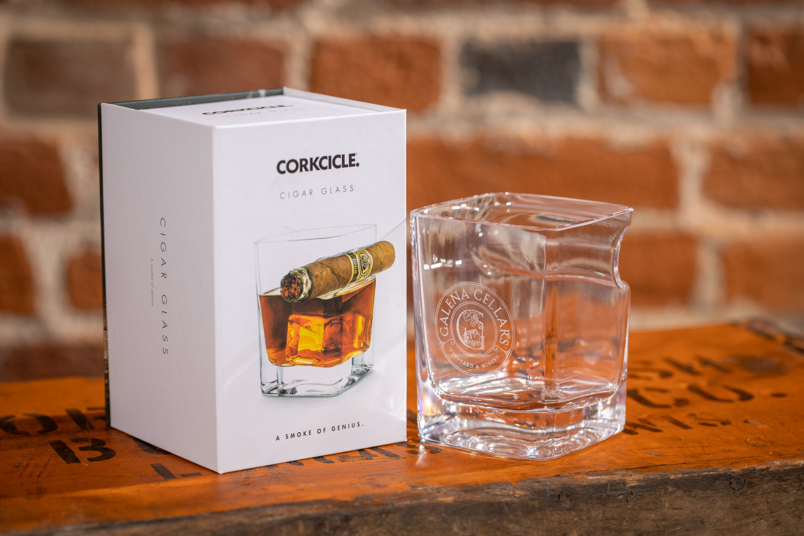 Corkcicle Whiskey Wedge - Double Old-Fashioned Rocks Glass And Ice